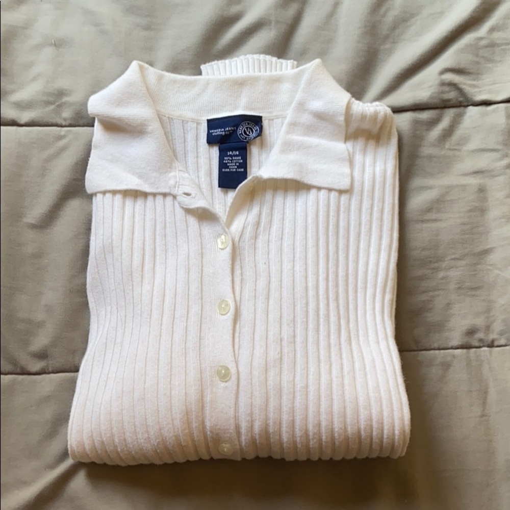 White sweater/cardigan